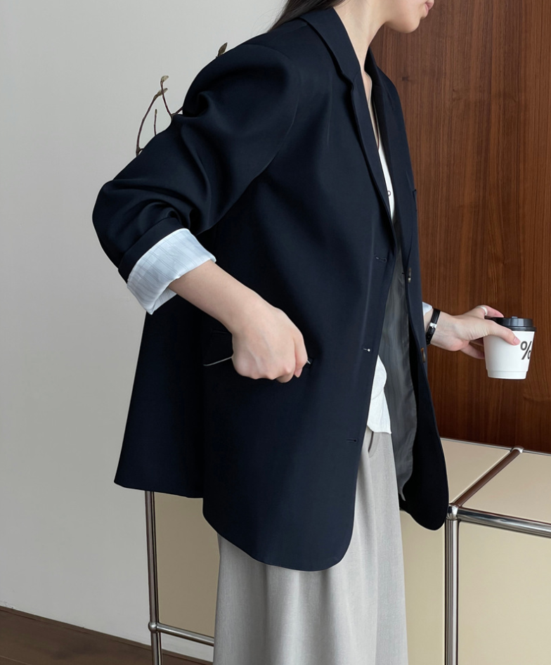 【8/29(金)12:00〜販売START】オーバーサイズシングルブレストジャケット