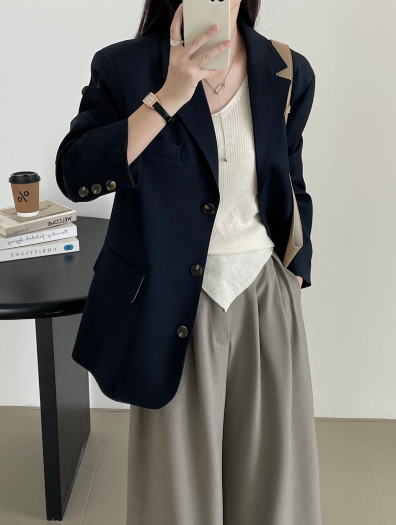 【8/29(金)12:00〜販売START】オーバーサイズシングルブレストジャケット