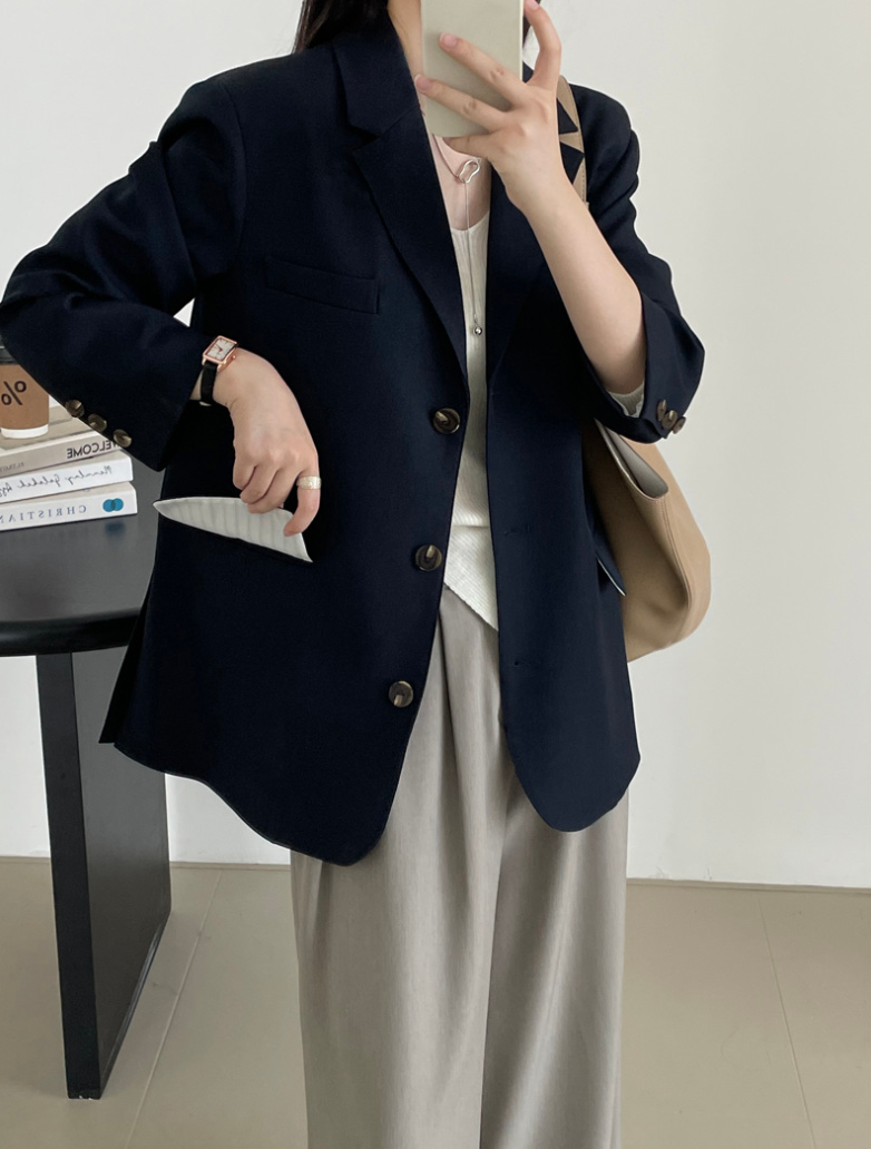 【8/29(金)12:00〜販売START】オーバーサイズシングルブレストジャケット