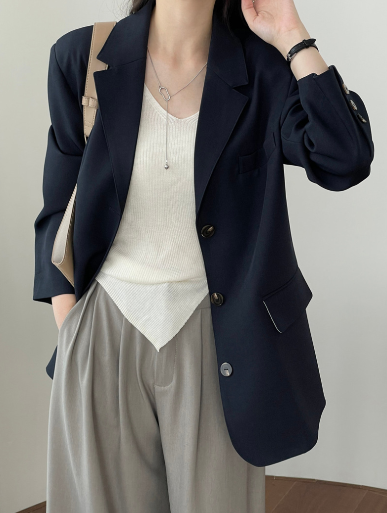 【8/29(金)12:00〜販売START】オーバーサイズシングルブレストジャケット