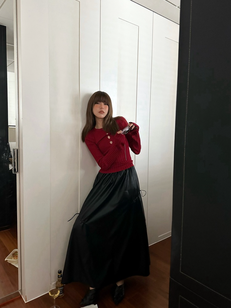 Set fair対象 | 27日(金)0:00~【即納】フロントカットアウトリブニットトップス