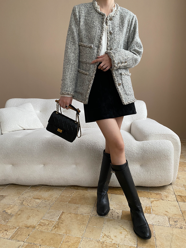 フェイクスエードAラインミニスカート