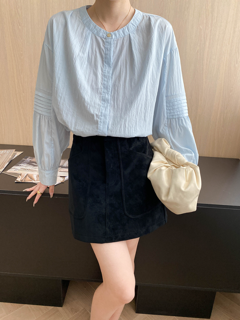 フェイクスエードAラインミニスカート