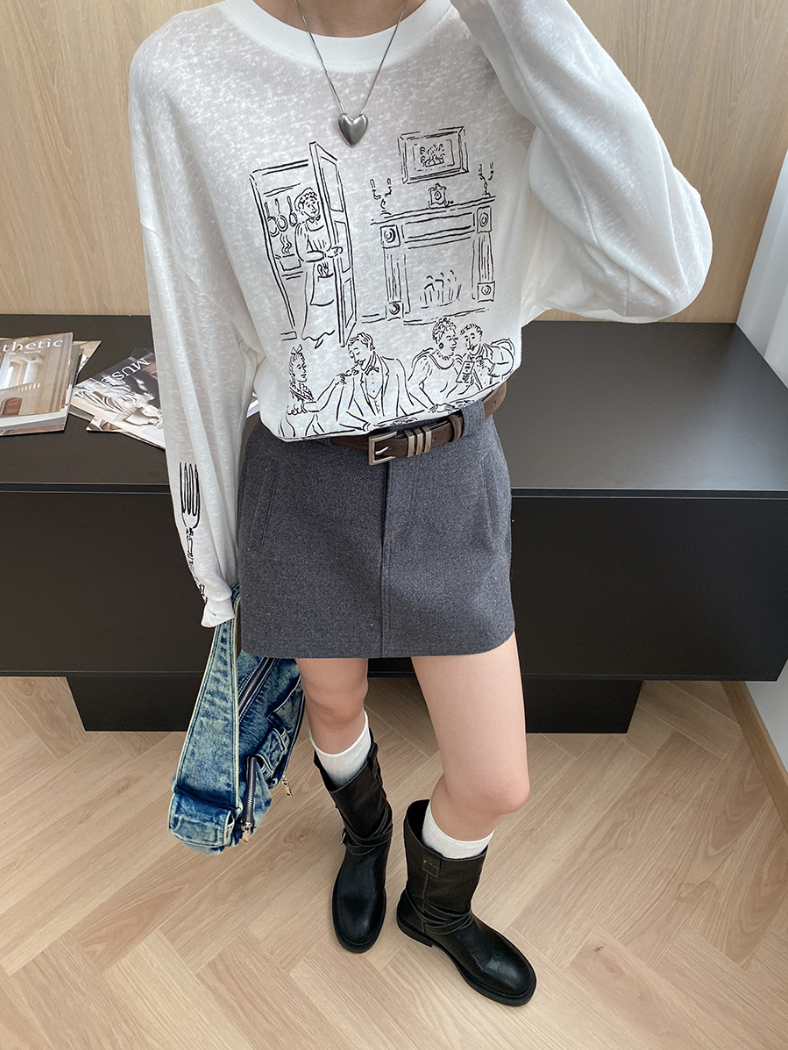 ハイウエストミニスカート