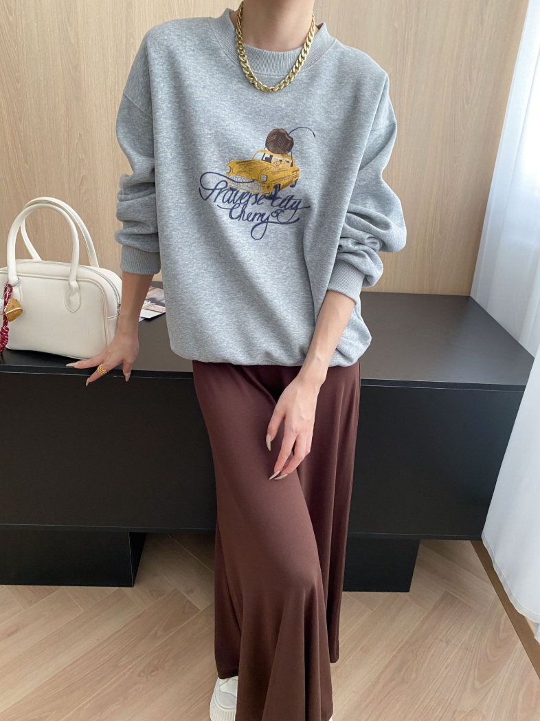 ヴィンテージ刺繍スウェットプルオーバー