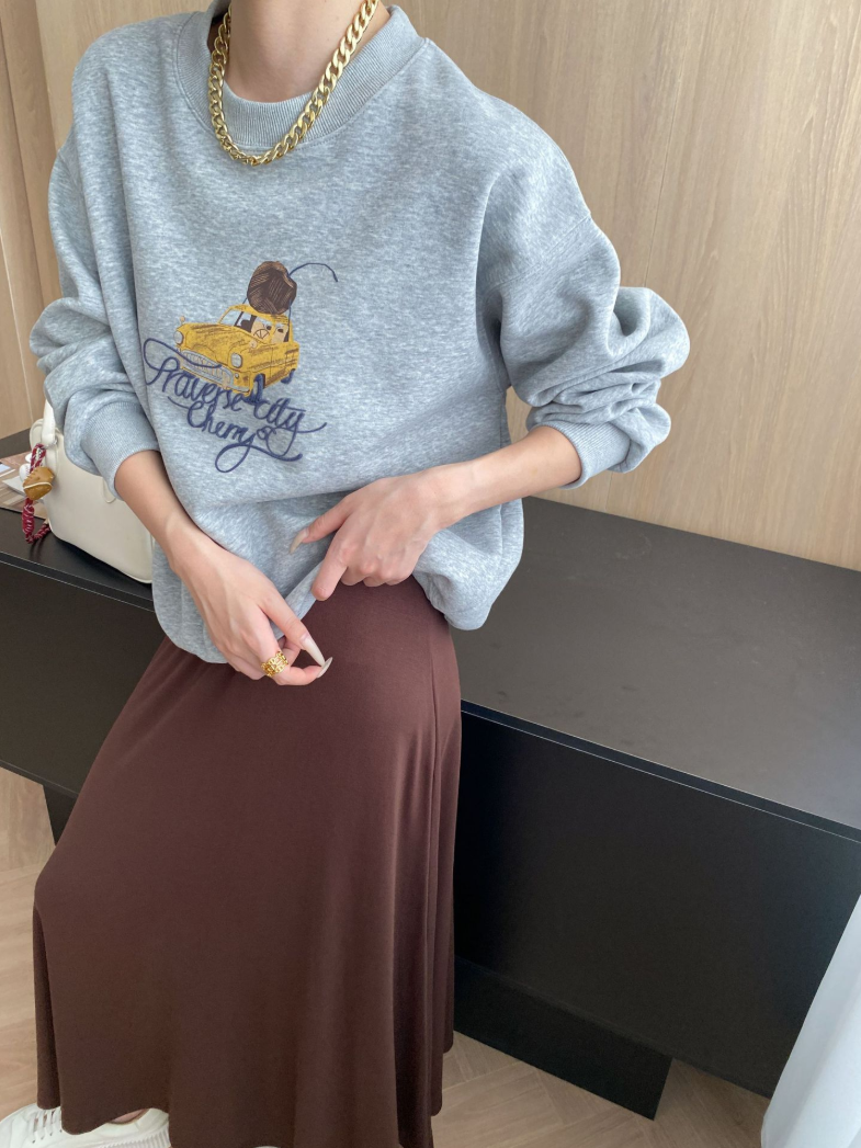 ヴィンテージ刺繍スウェットプルオーバー