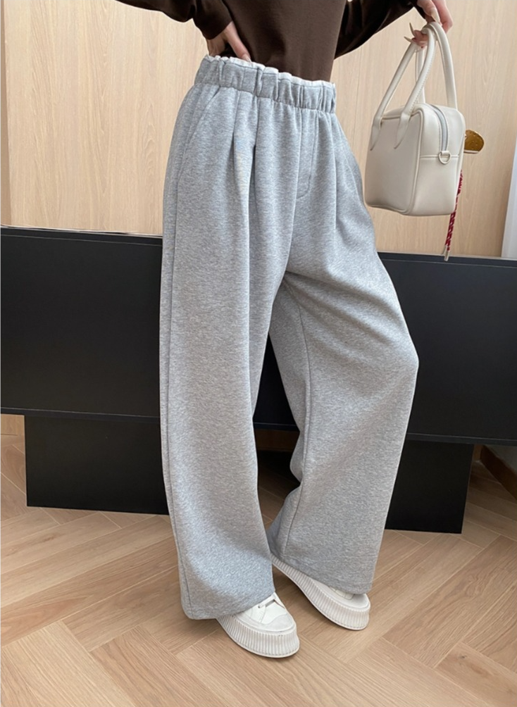 リラックスワイドスウェットパンツ