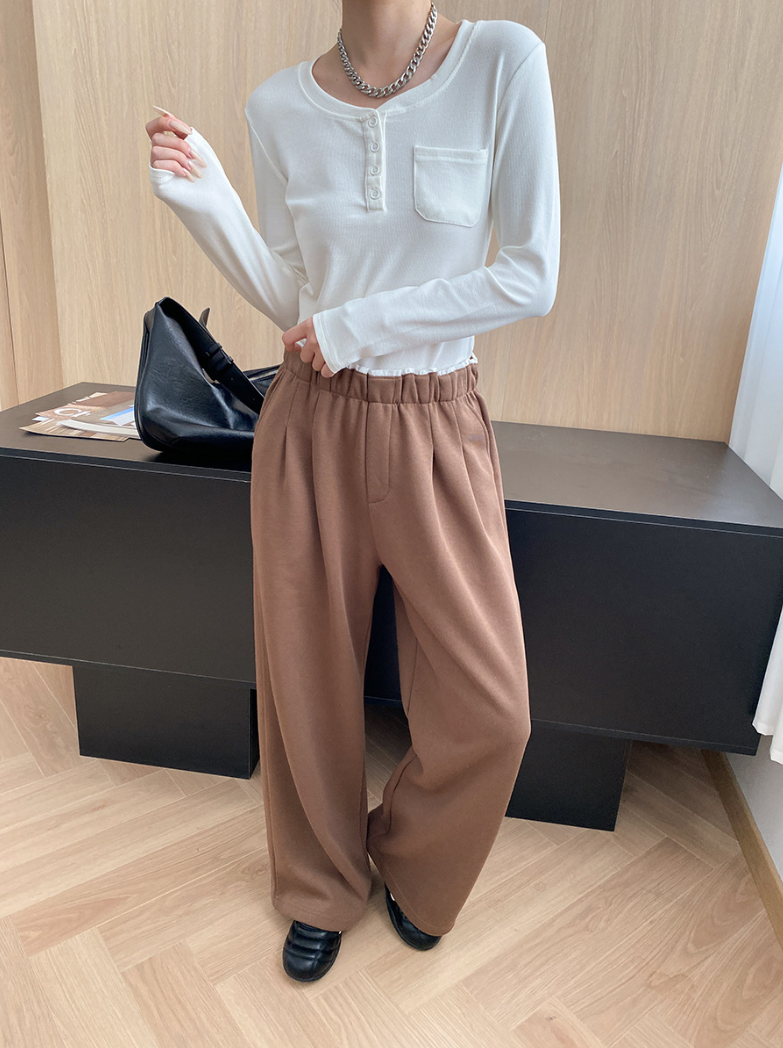 リラックスワイドスウェットパンツ