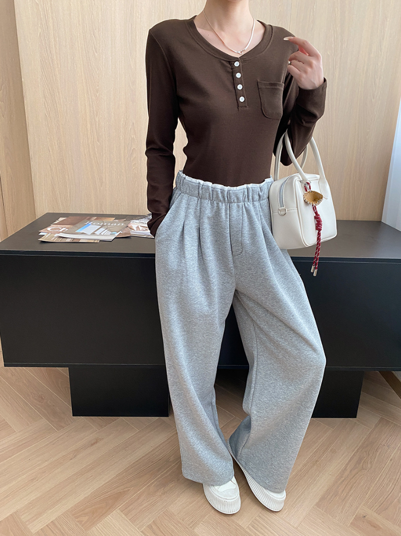 リラックスワイドスウェットパンツ