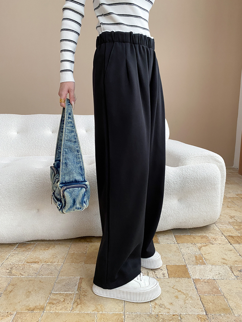 リラックスワイドスウェットパンツ