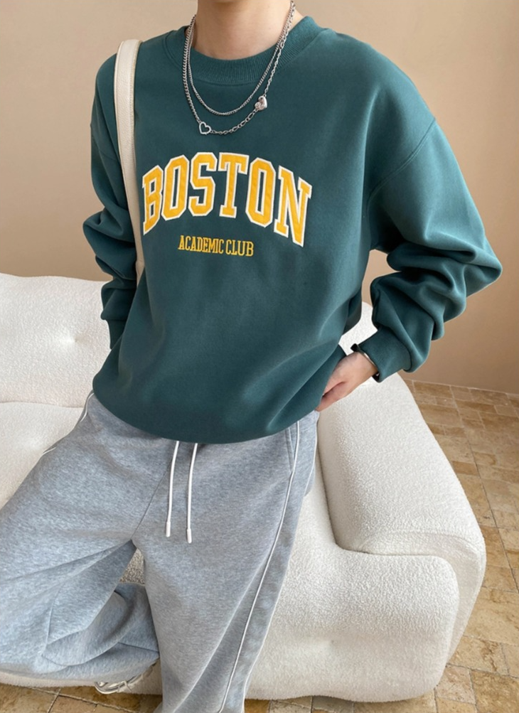 ボストンロゴオーバーサイズスウェット