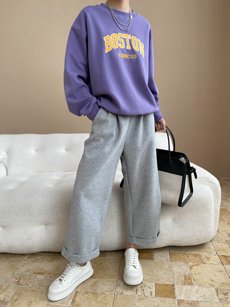 ボストンロゴオーバーサイズスウェット