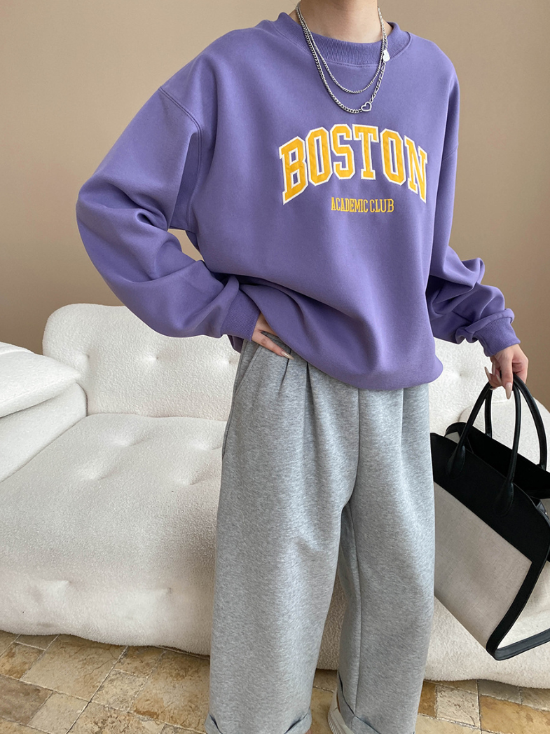 ボストンロゴオーバーサイズスウェット