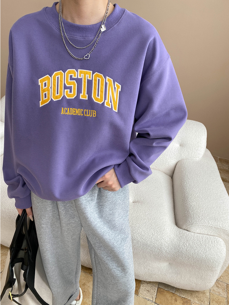 ボストンロゴオーバーサイズスウェット