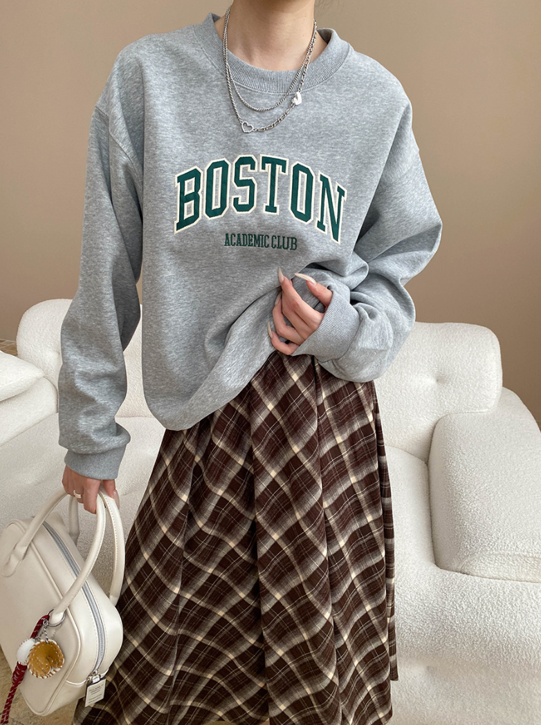 ボストンロゴオーバーサイズスウェット