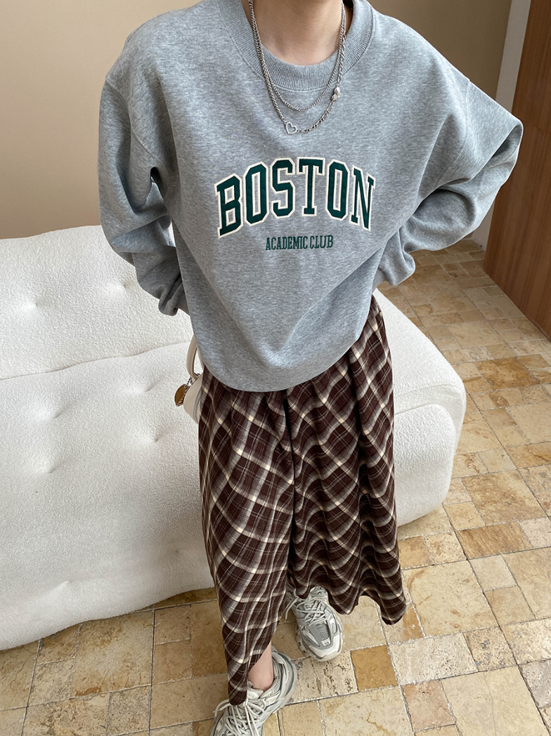 ボストンロゴオーバーサイズスウェット