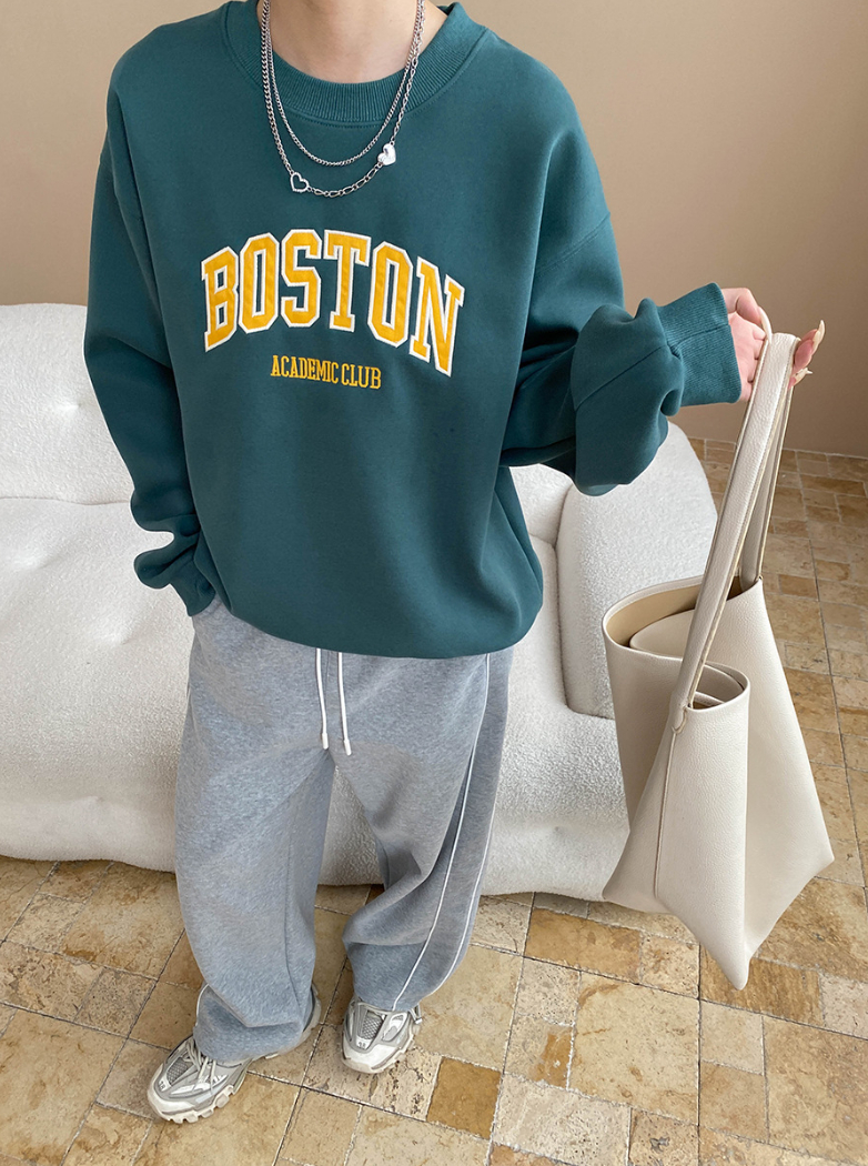 ボストンロゴオーバーサイズスウェット