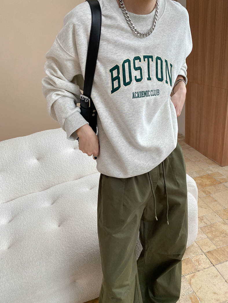 ボストンロゴオーバーサイズスウェット