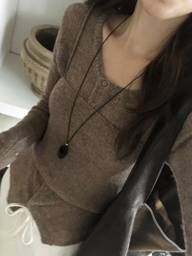 【即納】セミシアーカーデ×キャミソール セットトップス