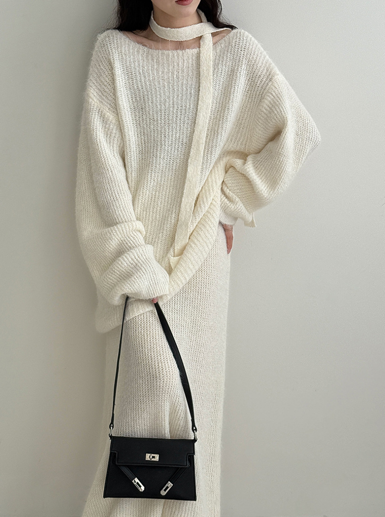 【一部即納】ルーズニットセットアップ