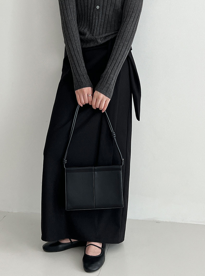 ウールライクラップロングスカート