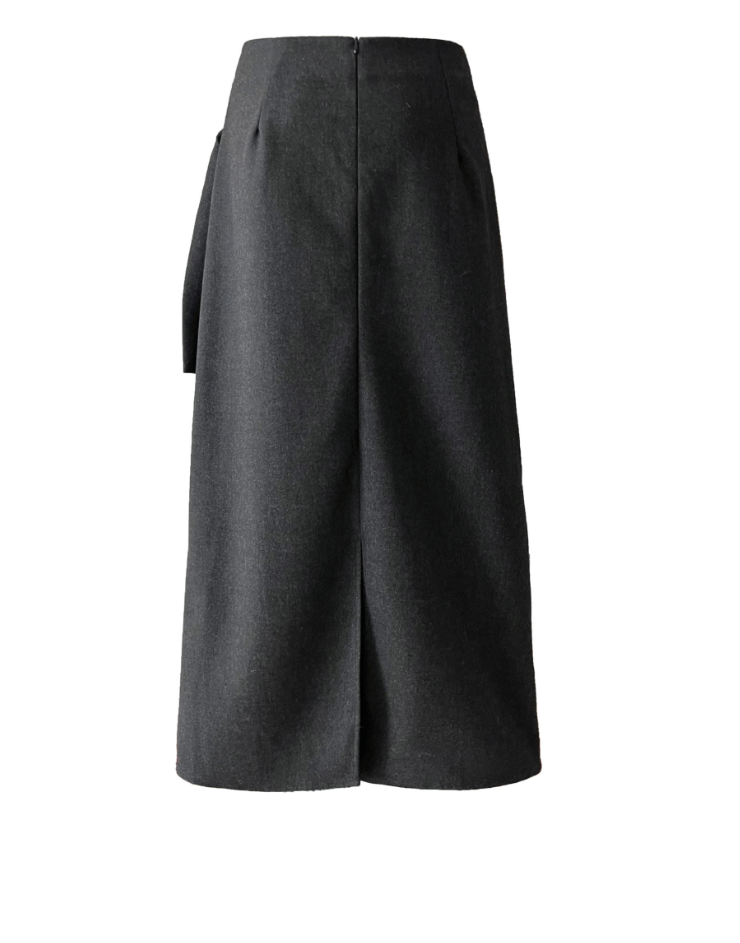 ウールライクラップロングスカート