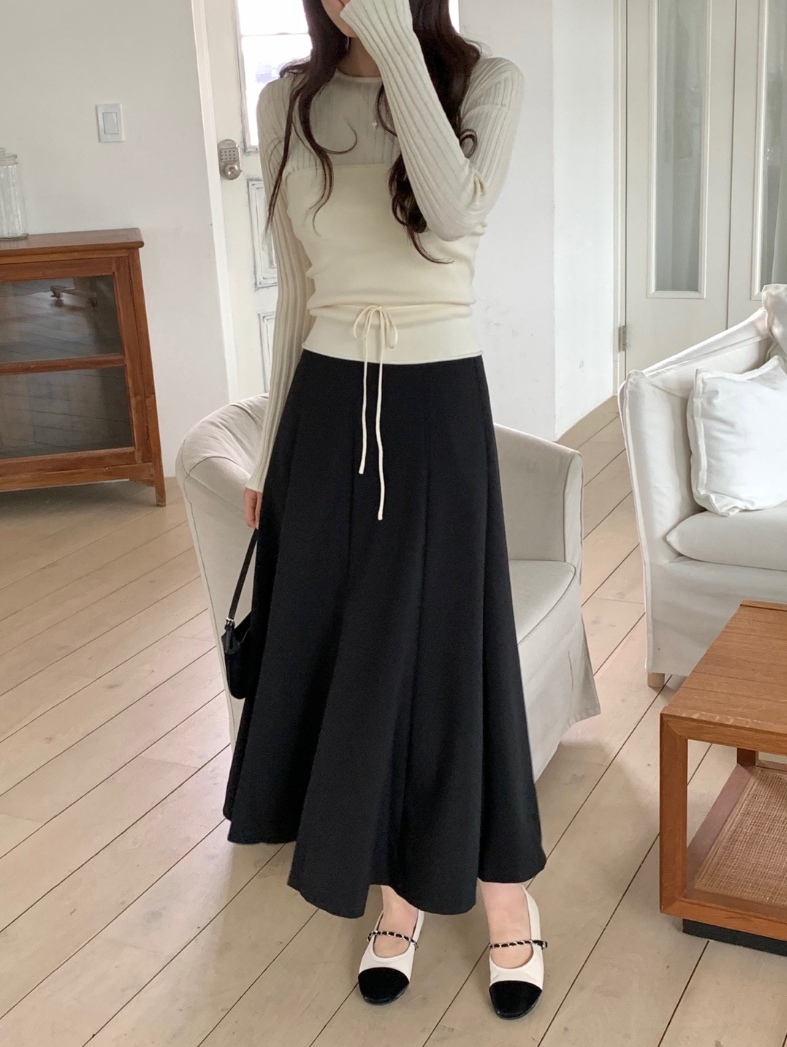 リブコンビウエストリボントップス