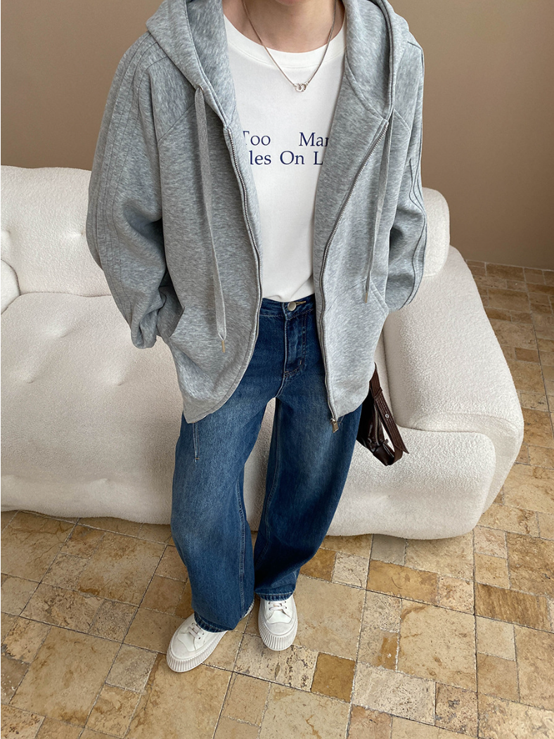 ロゴポイントオーバージップパーカー