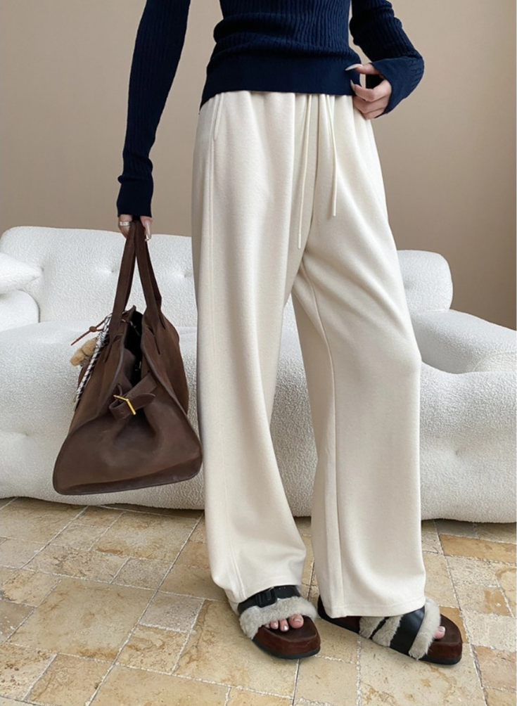 ドローストリングリラックスワイドパンツ