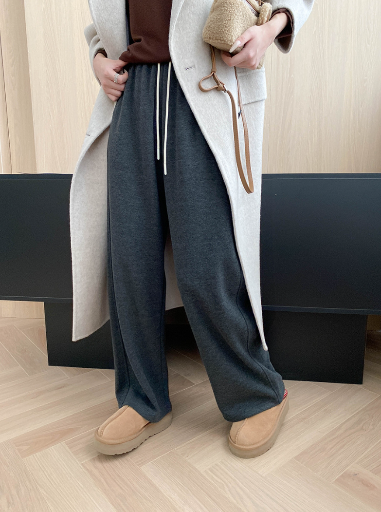 ドローストリングリラックスワイドパンツ