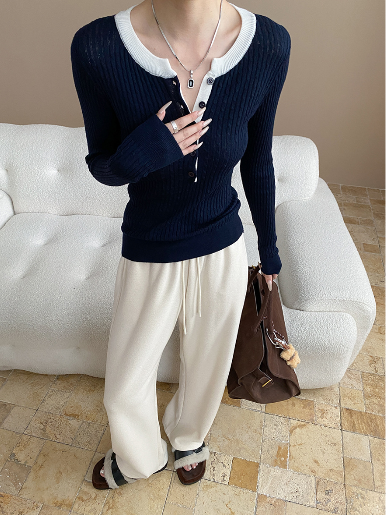 ドローストリングリラックスワイドパンツ