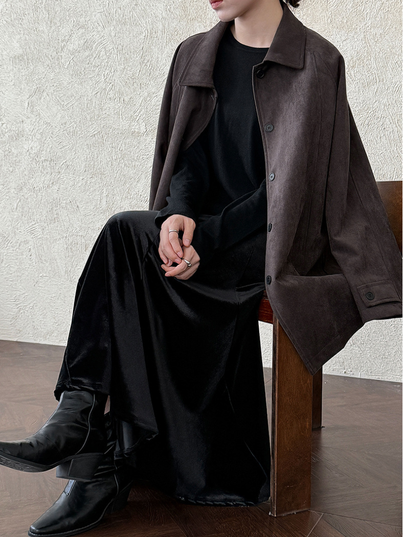 ベロアフレアロングスカート