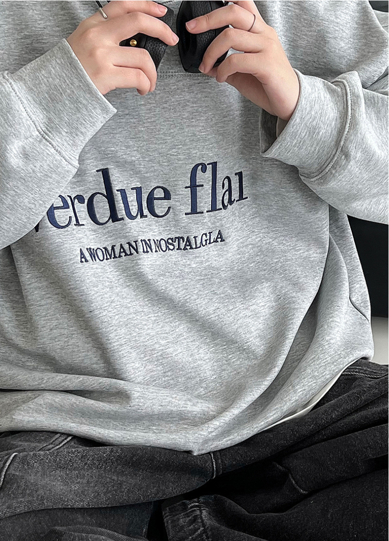 ロゴプリントオーバースウェット