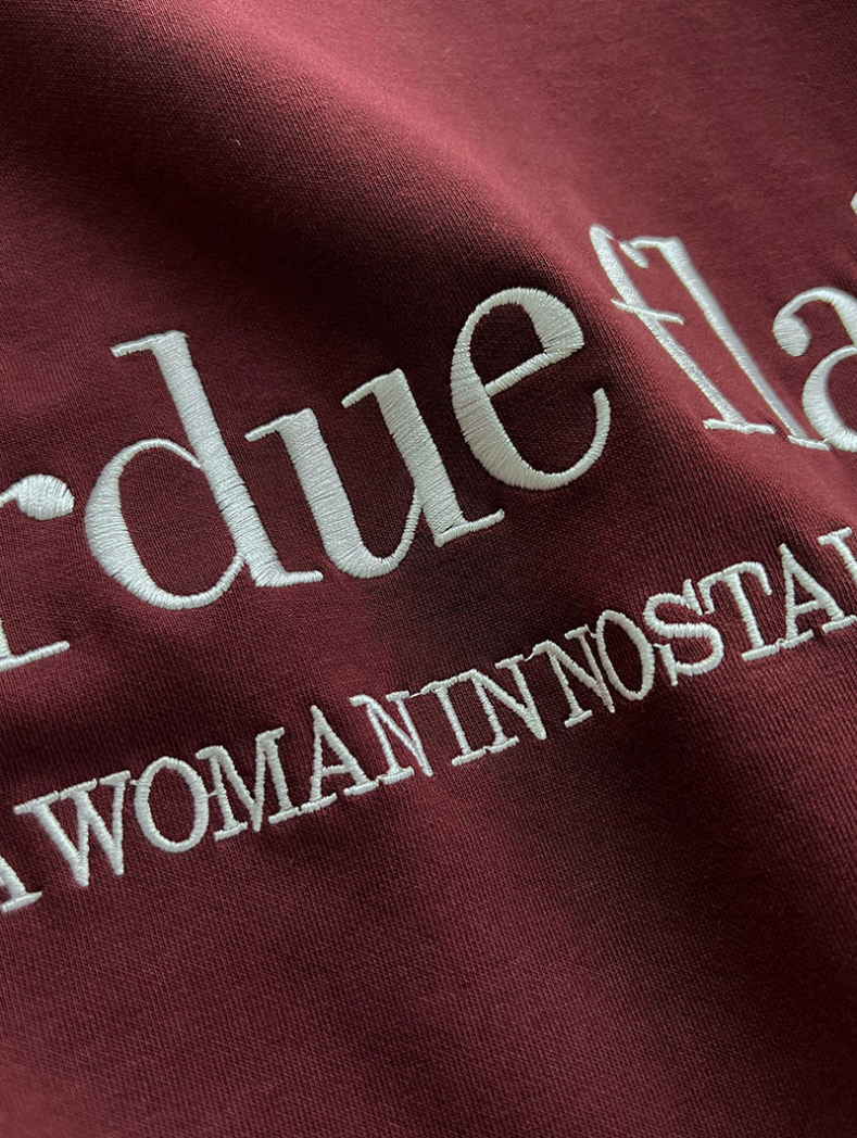 ロゴプリントオーバースウェット