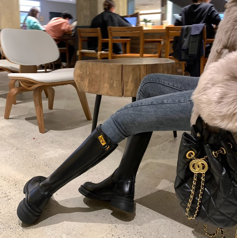 【11/7(金)PM12:00~販売START】厚底レザーロングブーツ