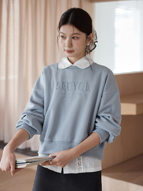 ショート丈ロゴスウェット