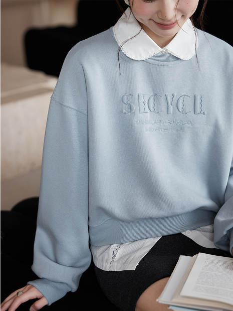 ショート丈ロゴスウェット