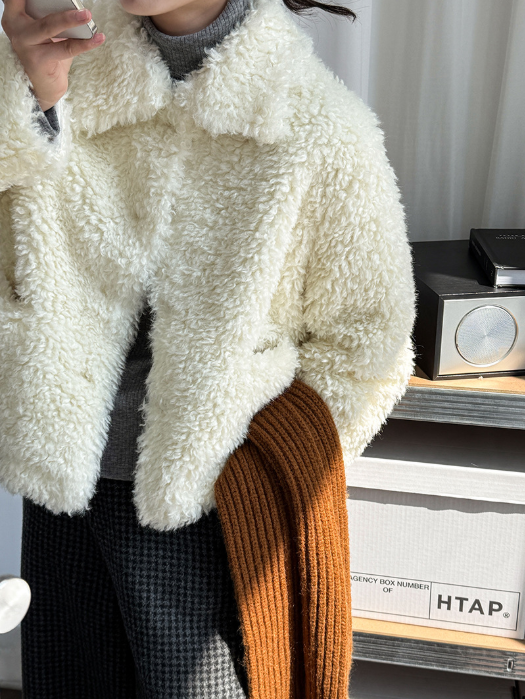 ボアシャギーショートジャケット