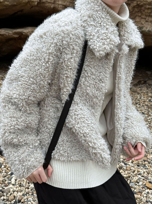 ボアシャギーショートジャケット