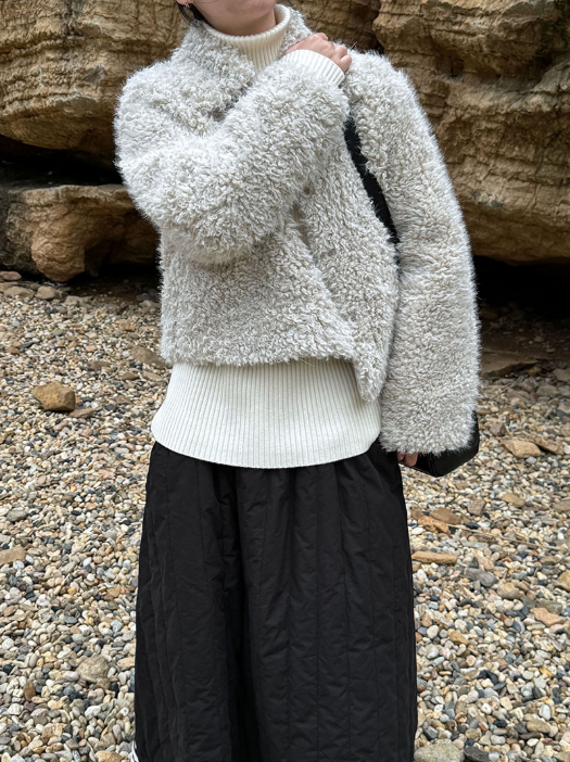 ボアシャギーショートジャケット