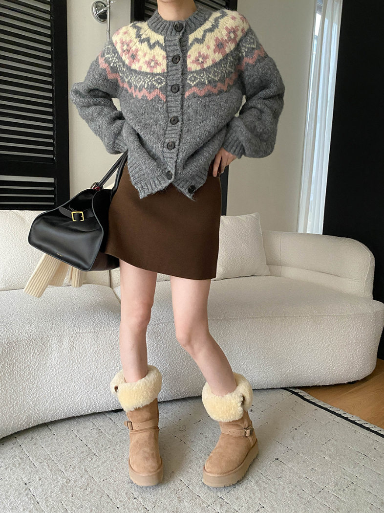 【11/28(金)PM12:00~販売START】ベルト付きウールライクミニスカート