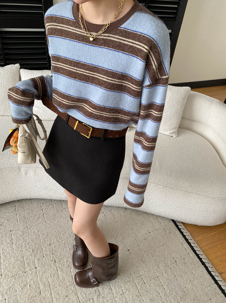 【11/28(金)PM12:00~販売START】ベルト付きウールライクミニスカート