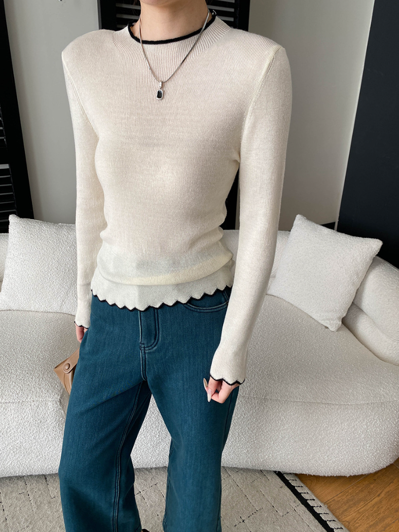 【11/28(金)PM12:00~販売START】コントラストメロウスリムニット