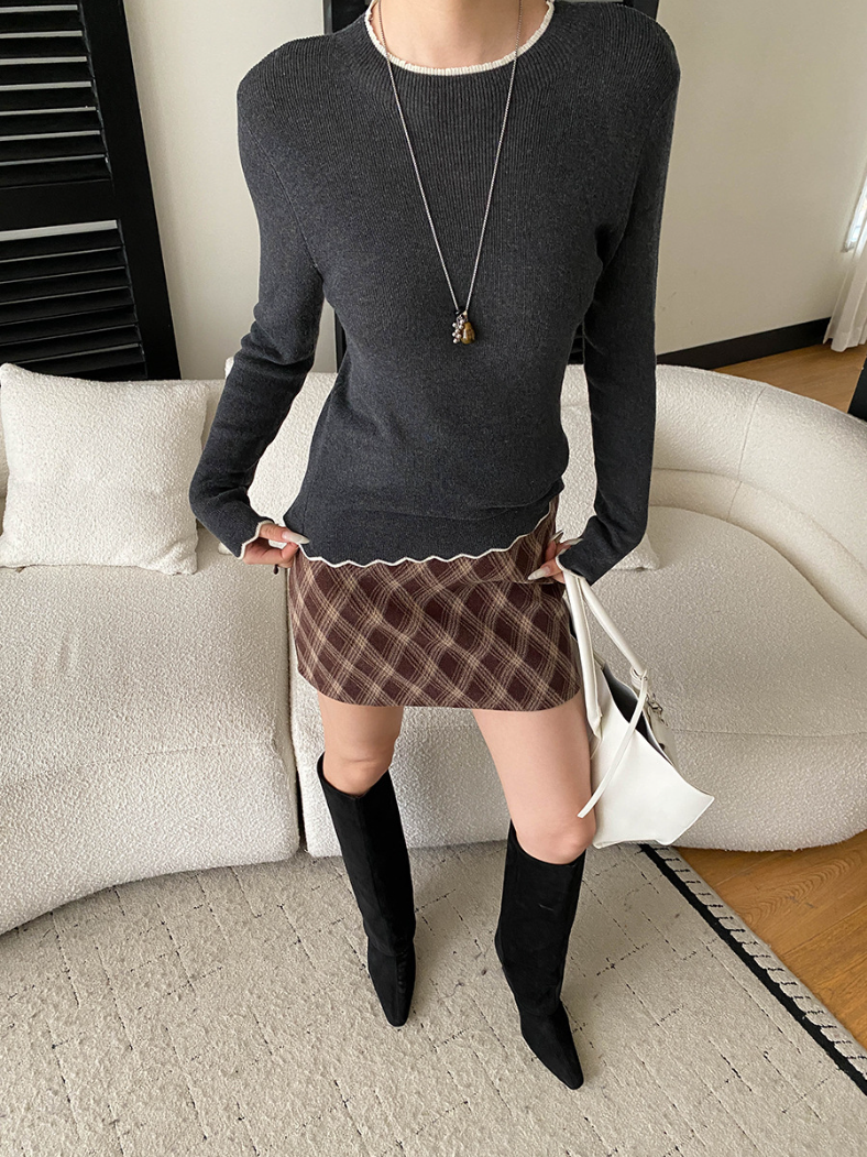 【11/28(金)PM12:00~販売START】コントラストメロウスリムニット