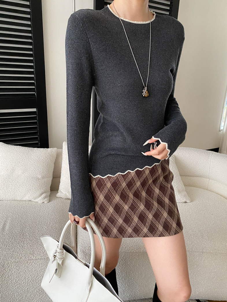 【11/28(金)PM12:00~販売START】コントラストメロウスリムニット