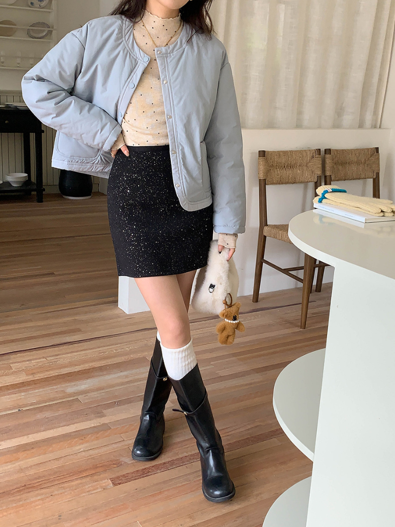 【11/28(金)PM12:00~販売START】ドットリブスリムフィットメロウトップス