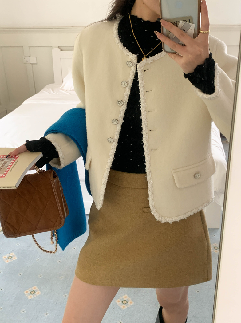 【11/28(金)PM12:00~販売START】ドットリブスリムフィットメロウトップス