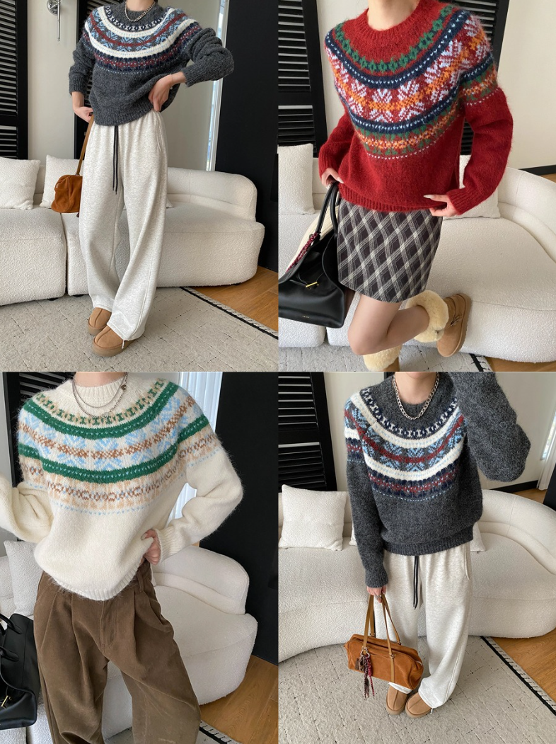 ノルディックニットプルオーバー