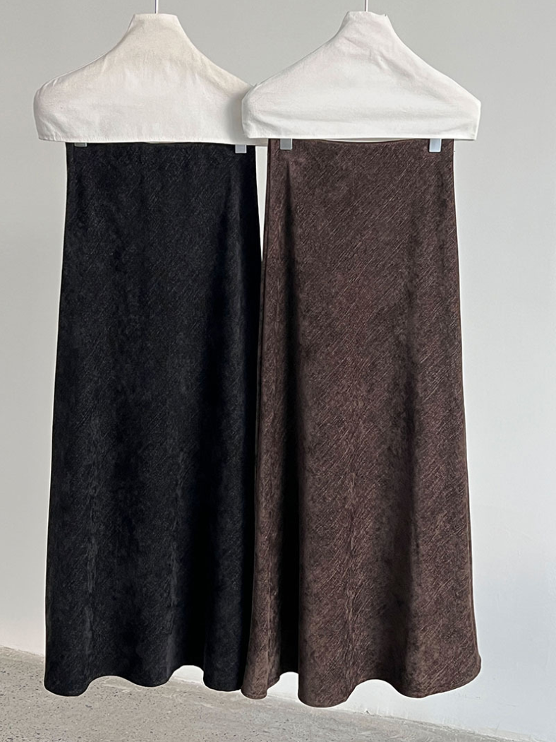 フロストタッチAラインロングスカート