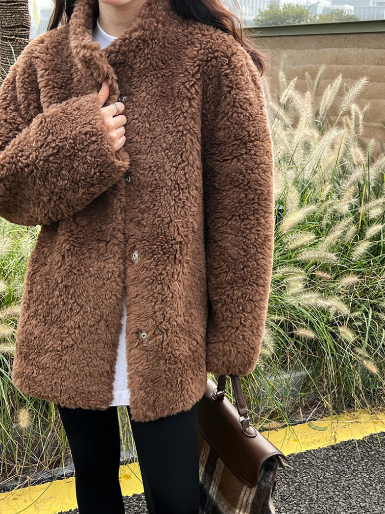 ボアタッチフェイクムートンジャケット
